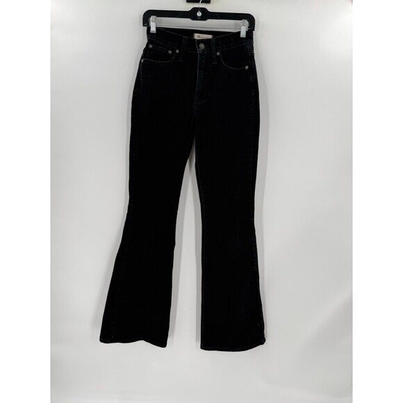 Madewell The Perfect Vintage Flare Jeans Black Size 23  (26" X 32") Western EUC - Picture 8 of 16